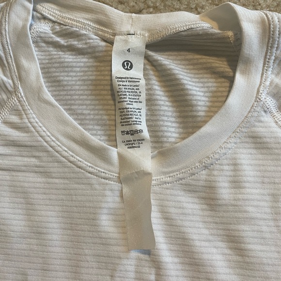 White LuluLemon Longsleeve Swiftly - Picture 5 of 6